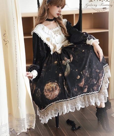 Bramble Rose / Galaxy Fantasy ロリィタ ワンピース full set [LO910]