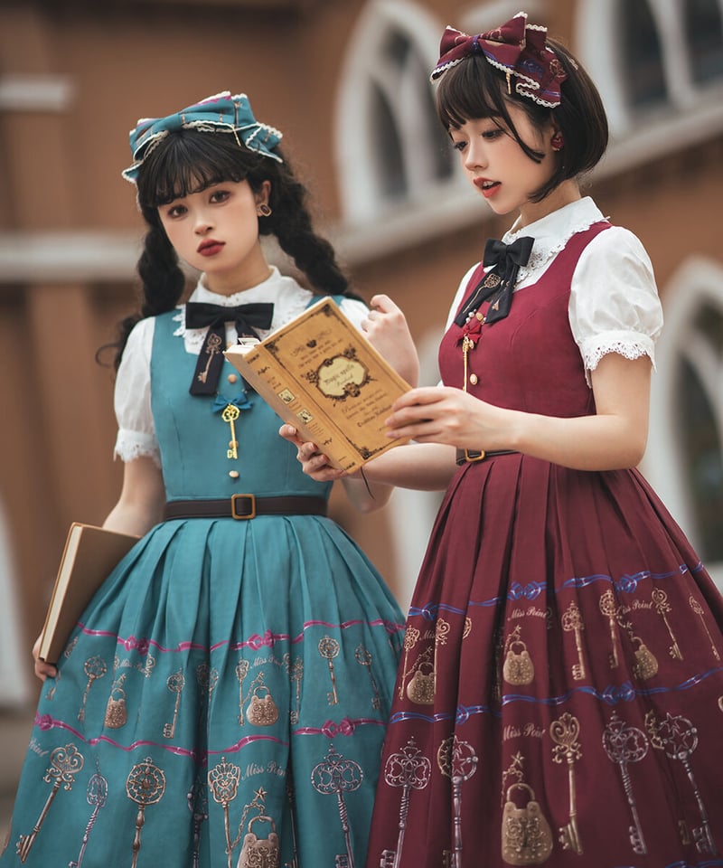 ロリータ エペティス Miss Point ワンピース レッド ブラック ロリータ エペティス Miss Point ワンピース レッド ブラック