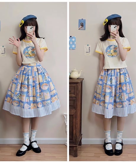 Miss Point / レモン＆コスモス Tシャツ [LO828]
