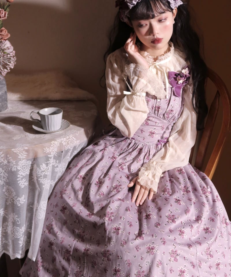 Little Plum 花と夢 コーデュロイ ロリィタドレス JSK [LO653