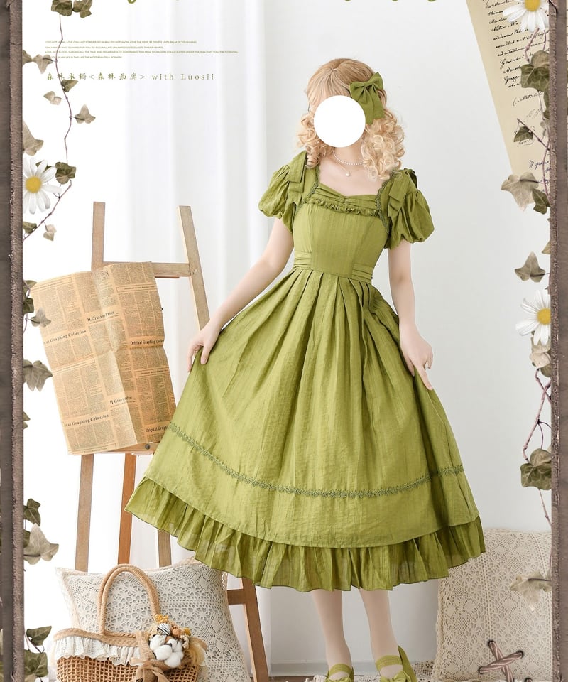 Forest Wardrobe 森林画廊 二型ワンピース [LO1134] | Roses o