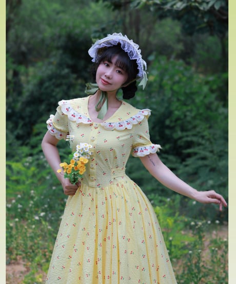 Wizard of Oz / Antique book &  Fairy Tale Town レトロ ヴィンテージ風 ドレス [LO1457]