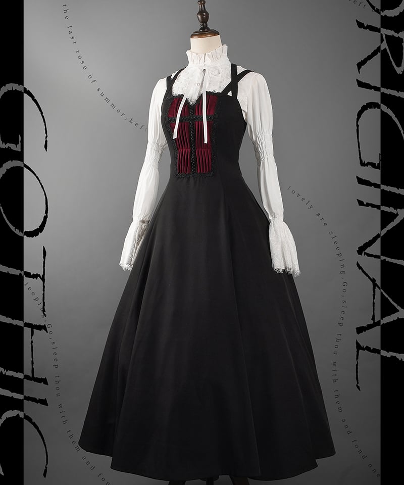 VantablackStudio / 悲運の修道女 ゴシック JSK、ブラウス