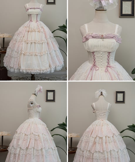 Miss Point / ミスポイントの花園 刺繍段々JSK [LO1473]