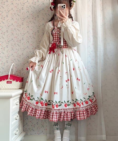 Miss Point りんご園 バイエルン風ロリィタドレス 長袖ワンピース  [LO942]