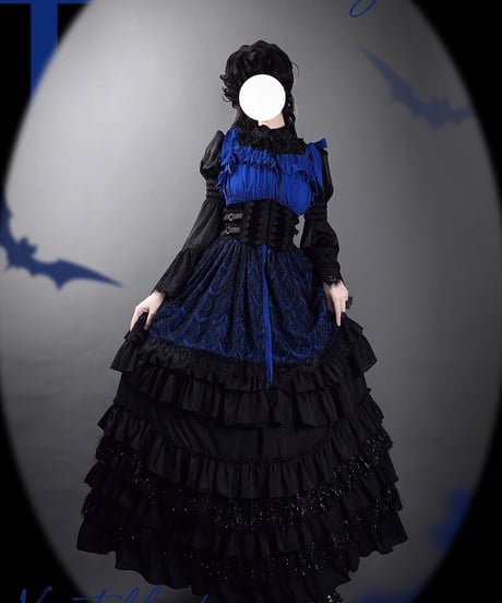 VantablackStudio / Klein Pegasus  ゴシック JSK, ブラウス, ペチコート, コルセット [LO839]
