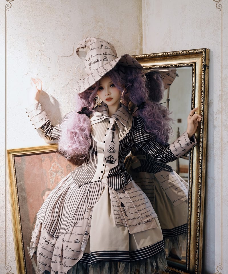 HinanaQueena / 暮夜 リテラリー・ロリィタドレス セット[LO1508] | R