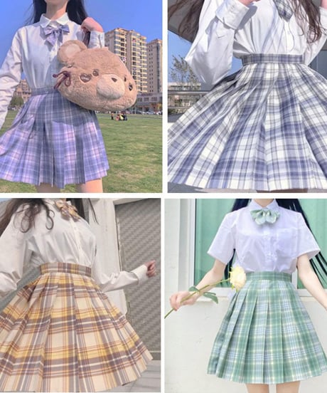 JK制服 スカート リボン セット  [SK83]