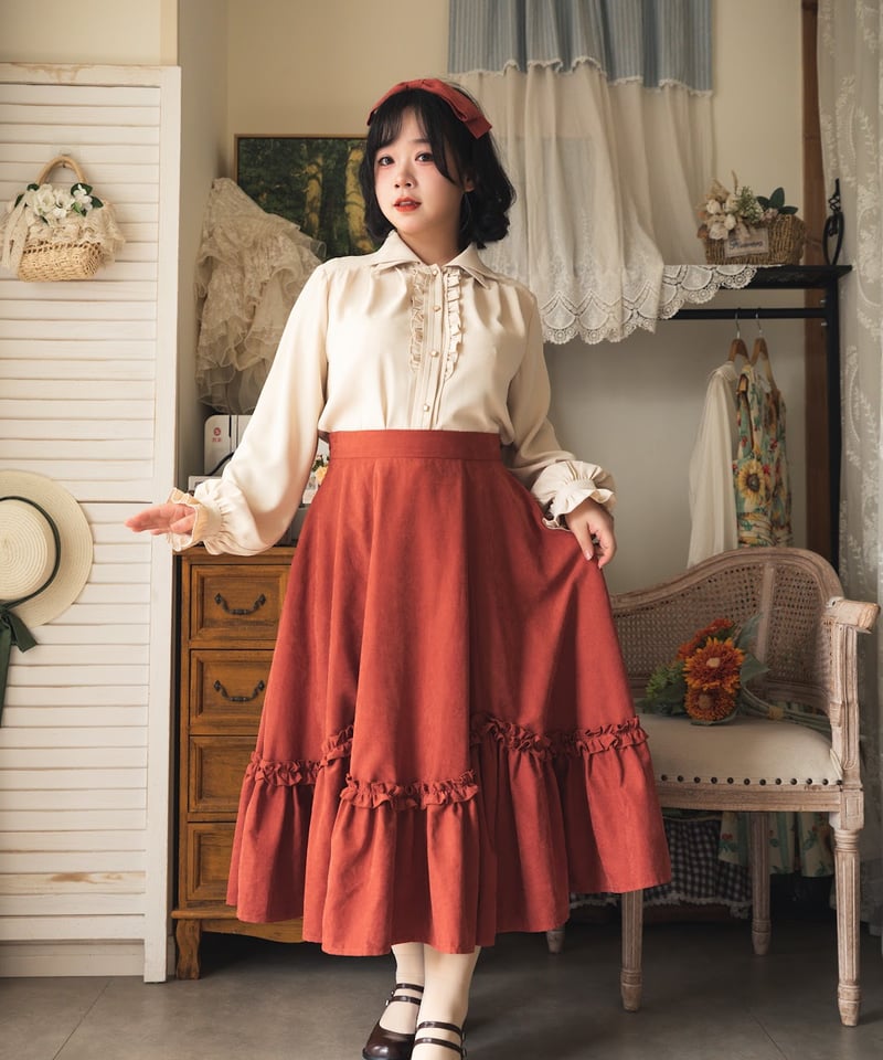 Forest Wardrobe 森林のかご4.0 花びらフリルスカート [LO950] | R