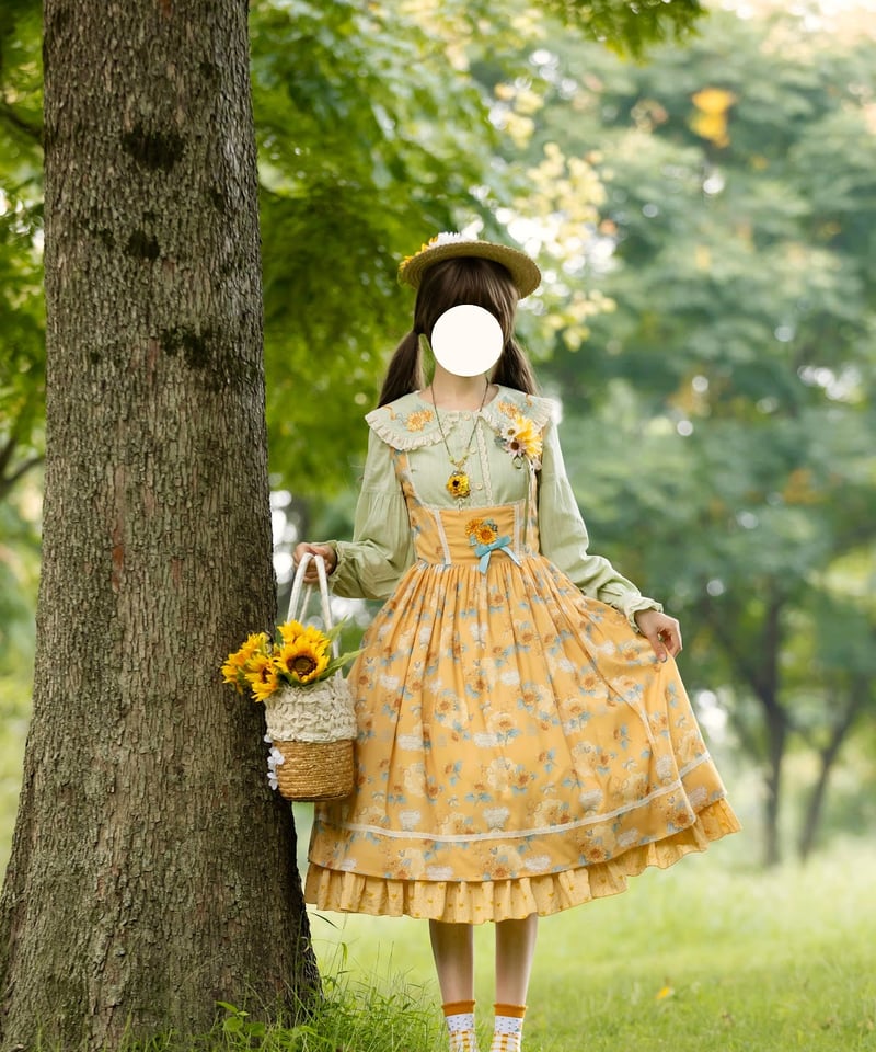 Miss Point 向日葵の庭園 ロリィタドレス コルセットJSK、ブラウス