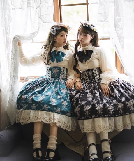Miss Point アンティークフラワーウォール ロリィタドレス コルセットSK、ブラウス  [LO894]