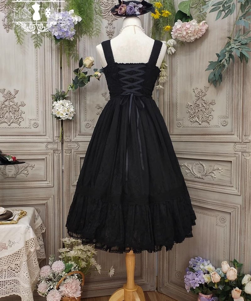 Miss Point 木香薔薇 1.0 レース/花柄 ロング ロリィタドレス Miss Point 木香薔薇 1.0 レース/花柄 ロング ロリィタドレス