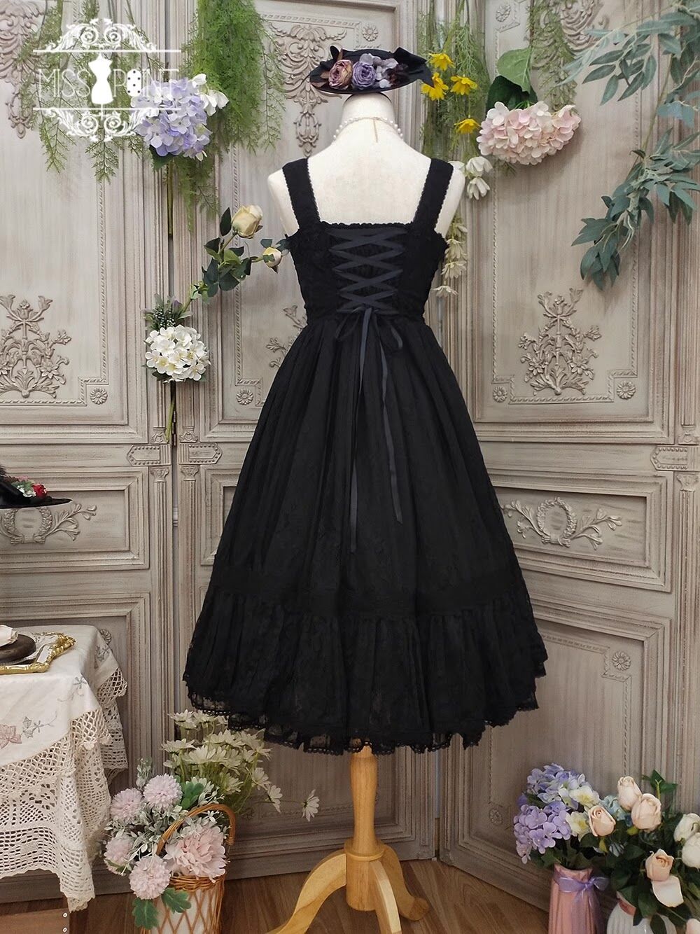 Miss Point 木香薔薇 1.0 レース/花柄 ロング ロリィタドレス Miss Point 木香薔薇 1.0 レース/花柄 ロング ロリィタドレス