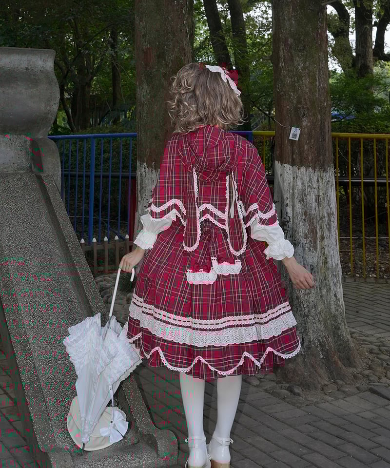 Miss Point / 追憶の庭のうさぎ姫 チェック版 ロリィタJSK