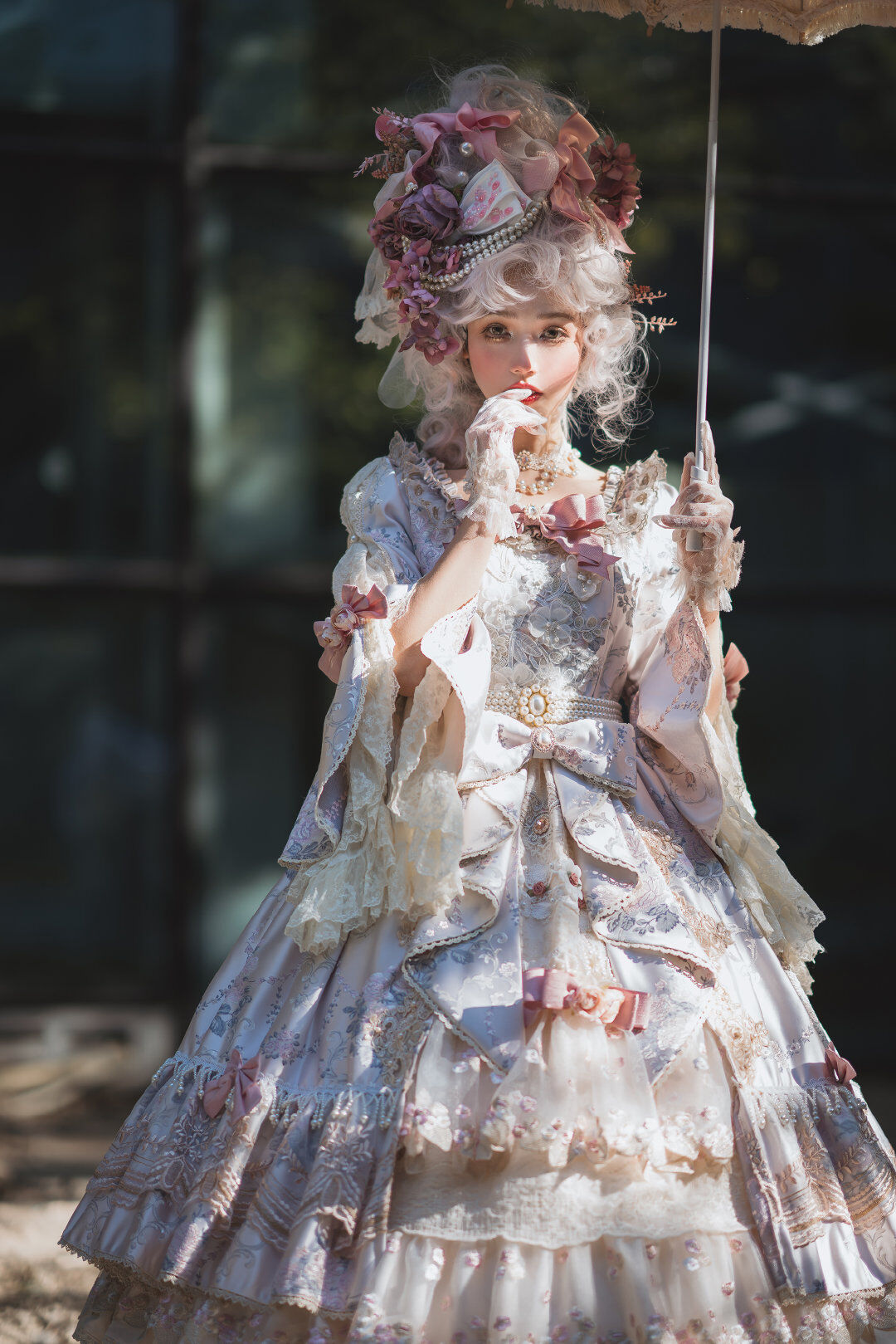 Miss Point エリザベス ロリィタ ドレス ピンク 薔薇花柄ワンピース