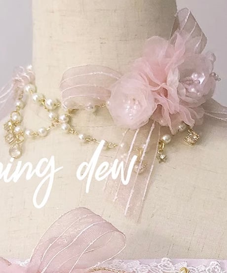 Dawn & Morning Dew Lolita / 朝露の花嫁 クラシックロリィタ アクセサリー （サックス、ピンク、白） [LO917]