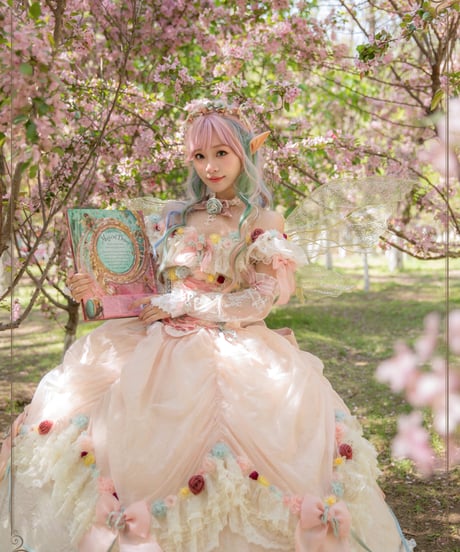 HinanaQueena / Tree Peony ロングドレス ウエディングドレス ワンピース セット[LO1115]