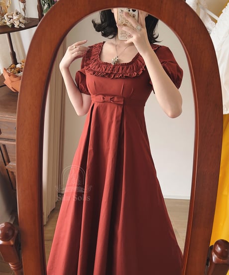 Forest Wardrobe 朝の森林 コットンワンピース [LO1601]