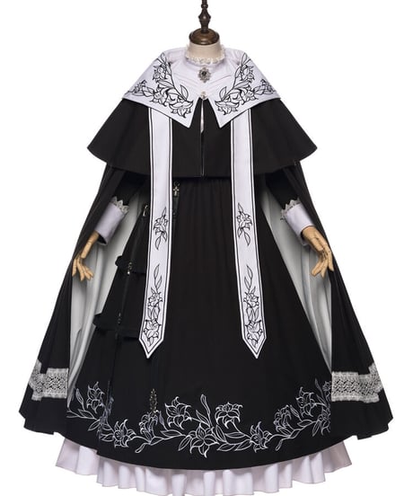 YUPBRO  ロブニャ ブリティッシュスタイル ゴシックロリィタ ドレス  セット [LO483]