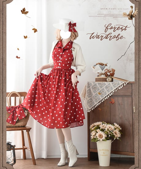 Forest Wardrobe 午後の森林 二型ワンピース [LO1175]