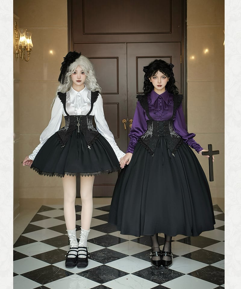 with PUJI / いばらの夜 ゴシック＆ロリィタドレス 双子ブラウス