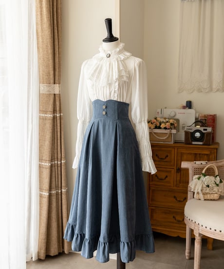 Forest Wardrobe 薄霧森林 コルセットスカート、ベスト、ブラウス [LO906]