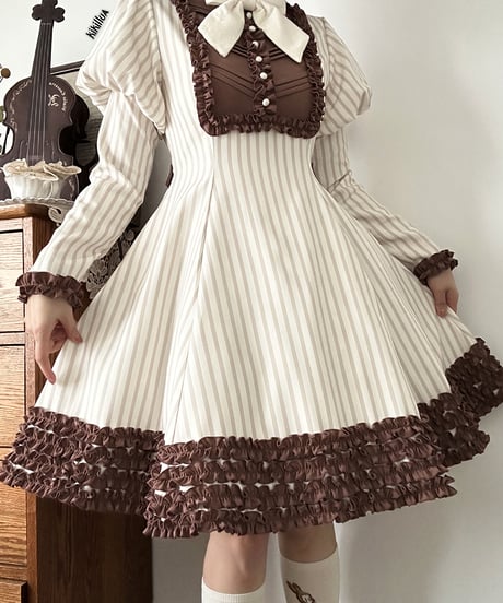 Miss Point / Classical Chocolate ワンピース [LO1227]