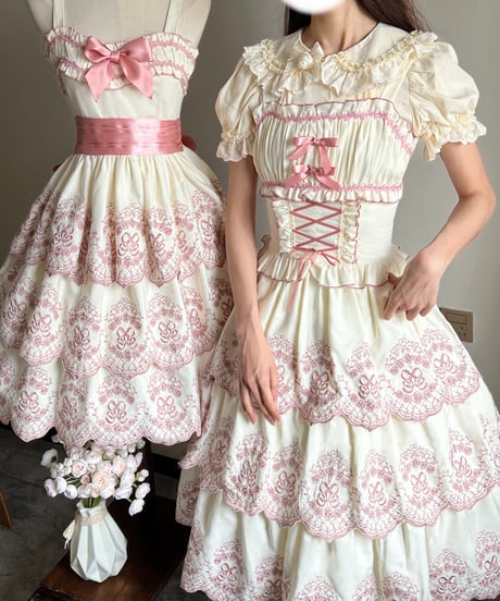 Crystal Florescence 花辞典 三段スカート [LO443]