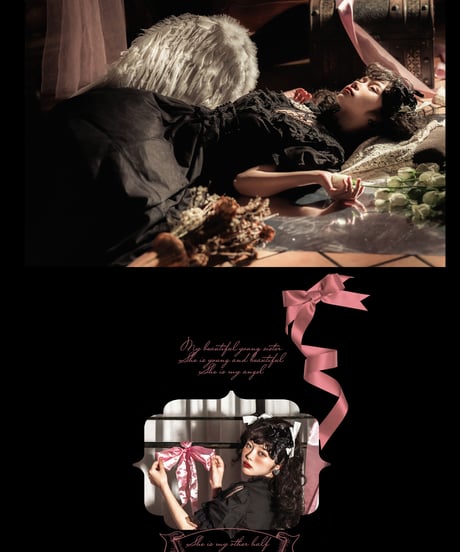DreamDoll フラワーノート ロリィタ ブラウス+スカートセット [LO293]