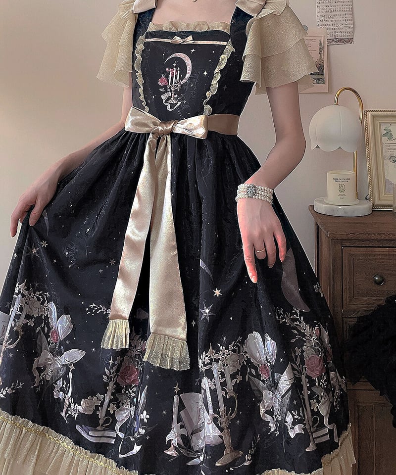 夜想曲 月のアリア フライングスリーブ ロリィタ JSK [LO630