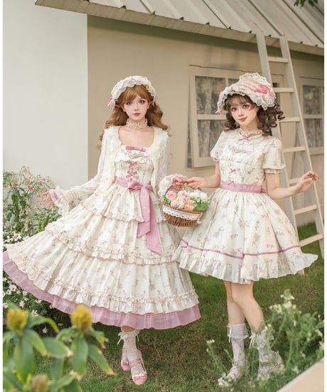 with PUJI Letter and Poetry / 芳しき追憶 ロリィタドレス set [LO1584]