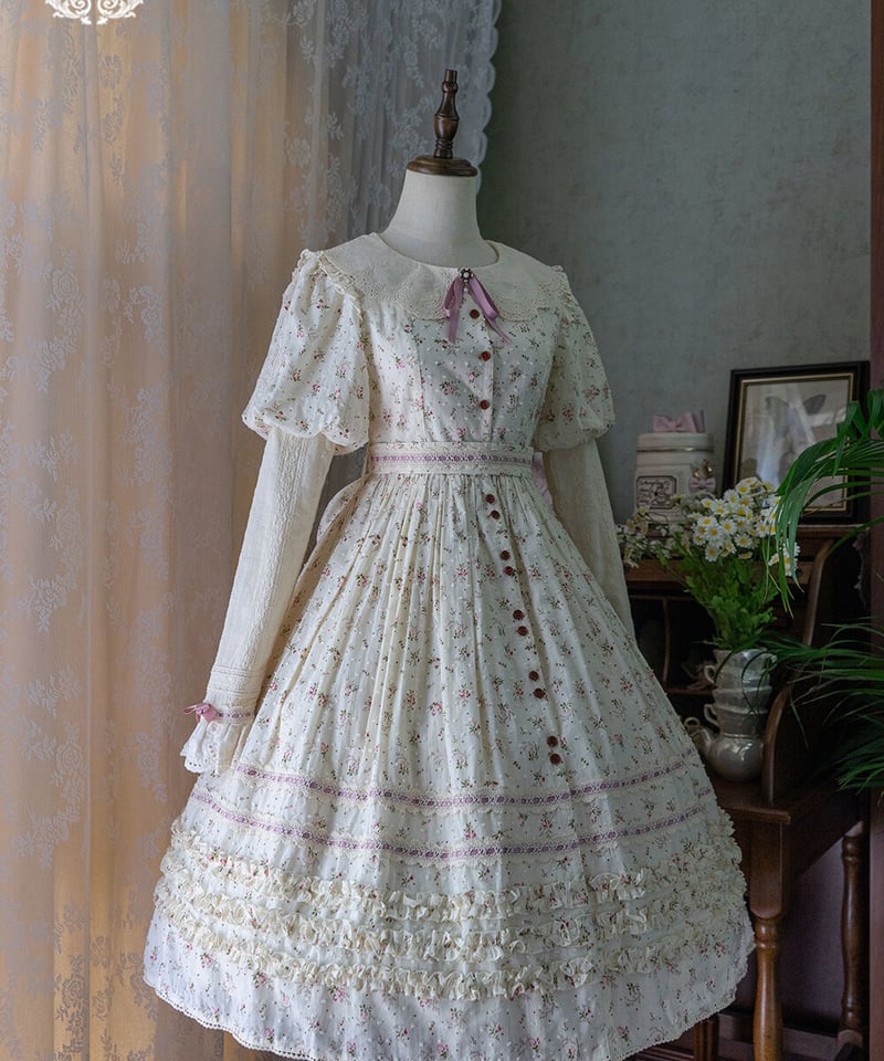 Miss Point 花とアリス クラシックロリィタ ワンピース [LO616 Miss Point 花とアリス クラシックロリィタ ワンピース [LO616