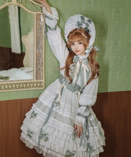 Classical Puppets 少女人形 十女 The Dolly Girl 植物園バージョン ワンピース＋ボンネット[LO482]