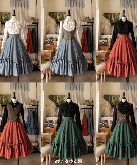 Forest Wardrobe 森林のかご4.0 花びらフリルスカート [LO950]