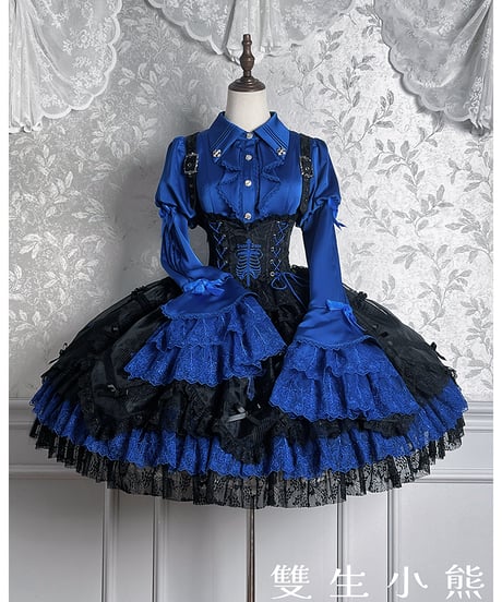 Twin Bears /  黒霧の幽宴 ロリィタドレス JSK、ブラウス⑦ [LO1513]