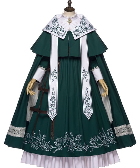 YUPBRO  ロブニャ ブリティッシュスタイル ゴシックロリィタ ドレス  セット [LO483]