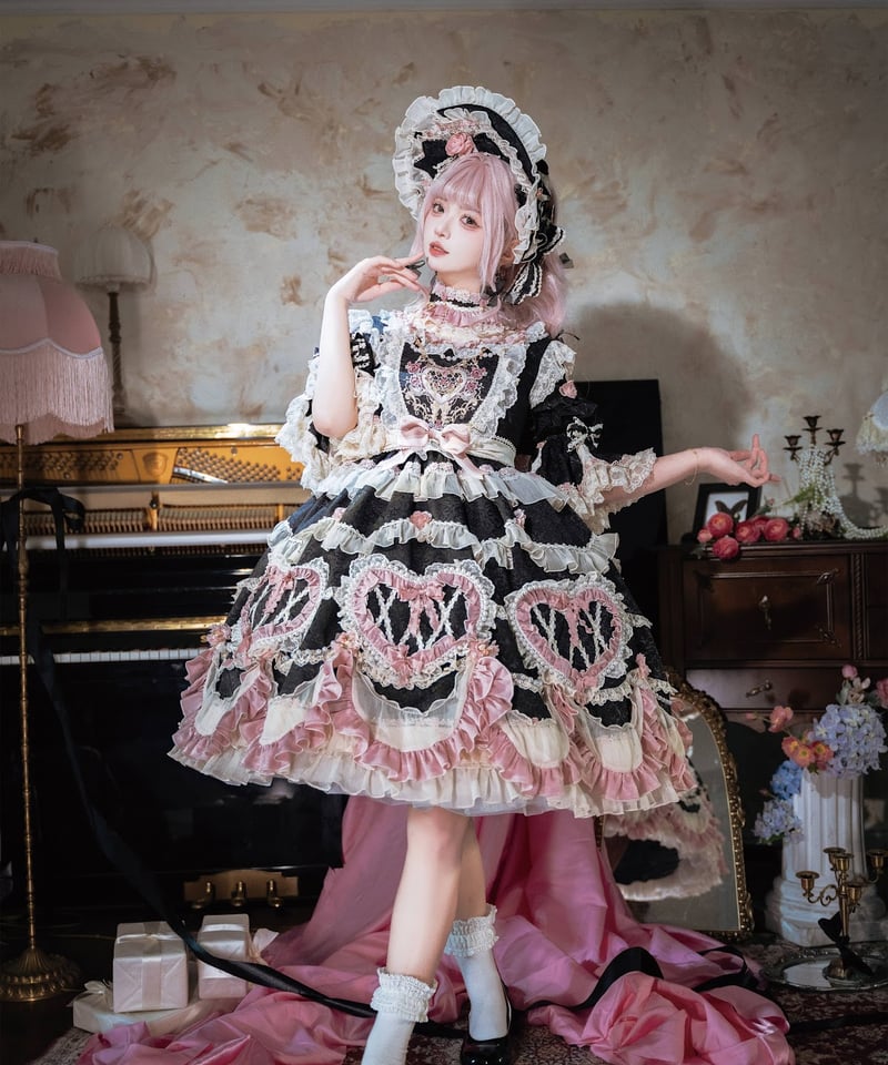 ロマンティックフリルワンピースロリィタ&アンティークドールワンピース ロマンティックフリルワンピースロリィタ&アンティークドール