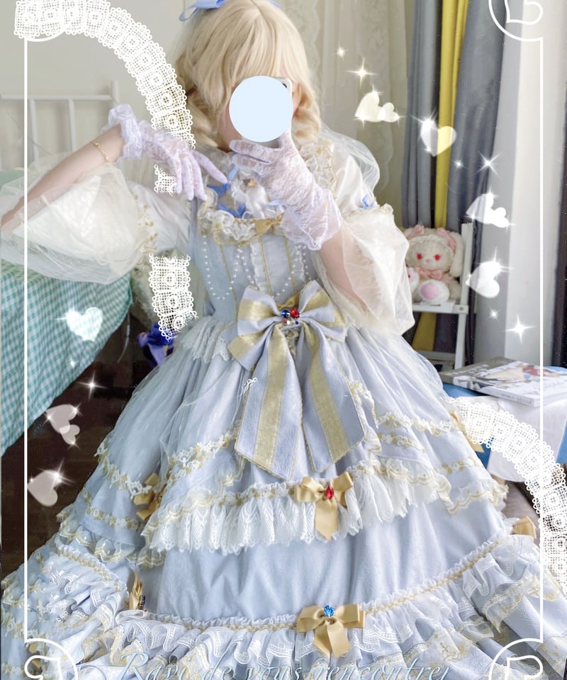 Puppet night ゴスロリ・ロリータドレス Puppet Night クラウン ロリィタドレス ブラウス＋JSK [LO249