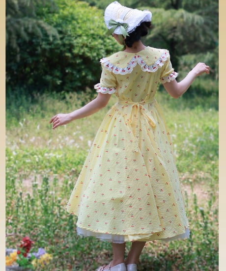Wizard of Oz / Antique book &  Fairy Tale Town レトロ ヴィンテージ風 ドレス [LO1457]