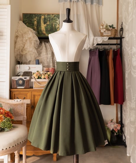 Forest Wardrobe 森林のかご4.0 ボックスプリーツスカート [LO950]