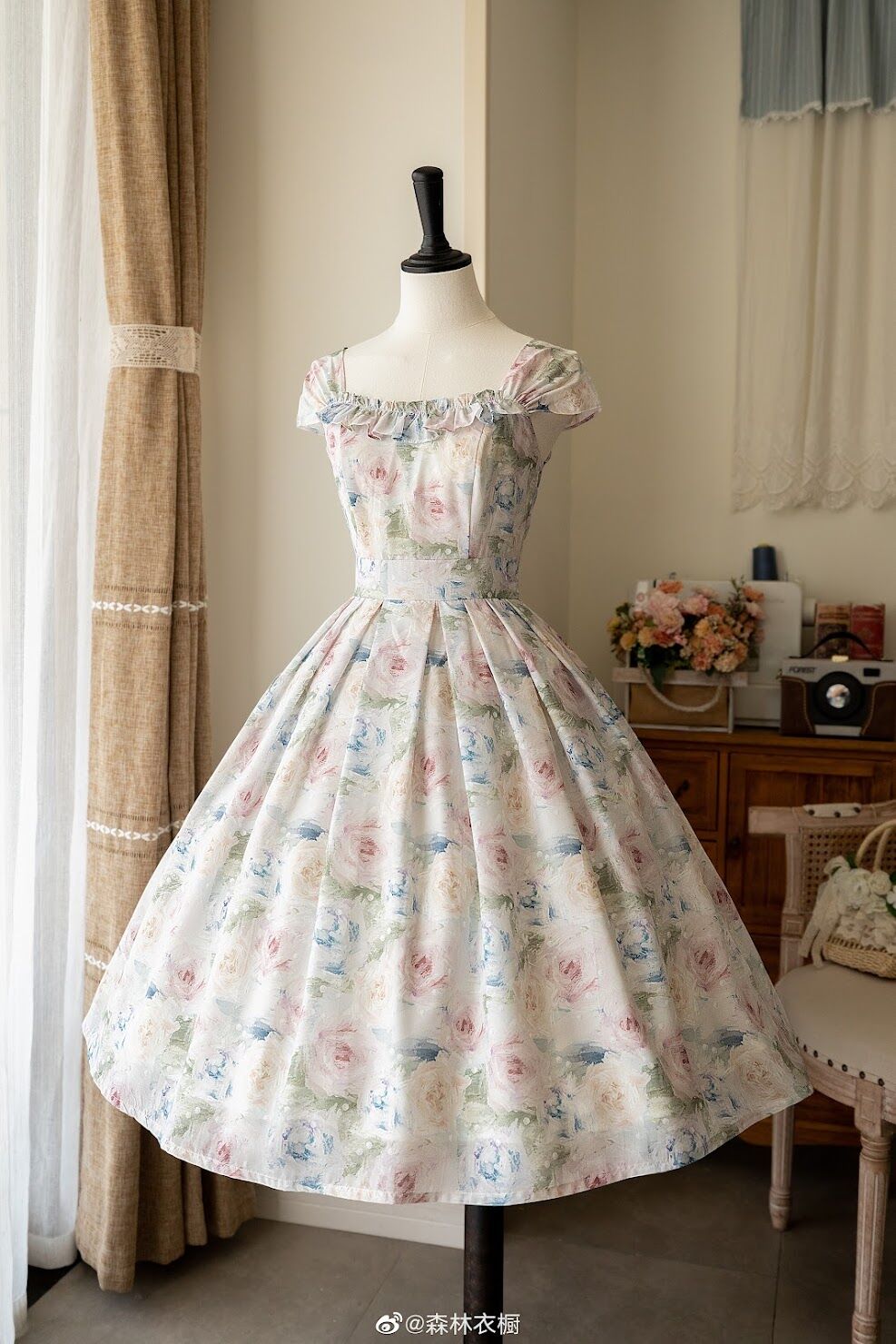 Forest Wardrobe 森林のかご3.0 花柄ワンピース [LO748] | Rose