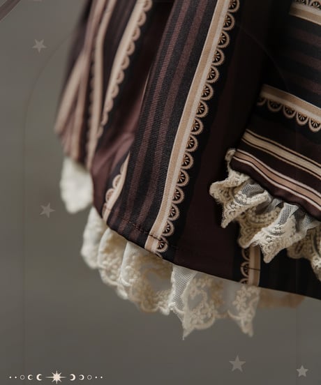 Bramble Rose / Stripes Story ロリィタ ワンピース full set [LO929]