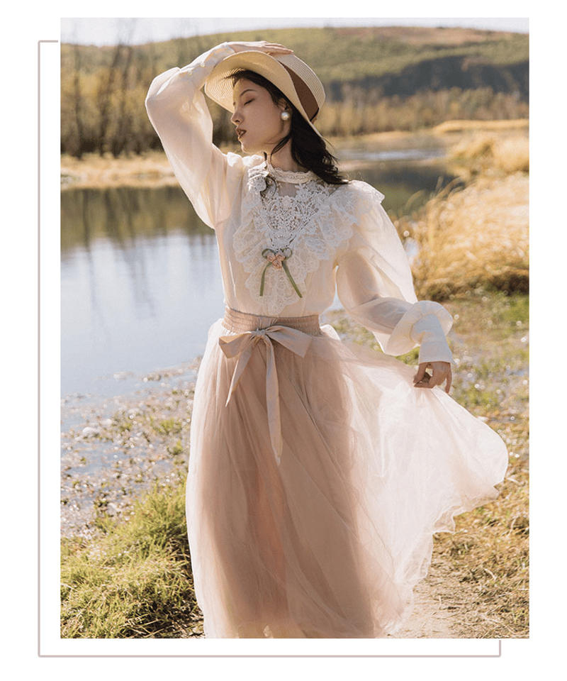 ローレン louren big cape blous アイボリー ブラウス 2021 SPRING COLLECTION vol.4】STANDCOLLOR BIGCAPE SPRING