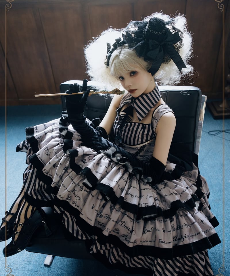 HinanaQueena / 暮夜 リテラリー・ロリィタドレス セット[LO1508] | R