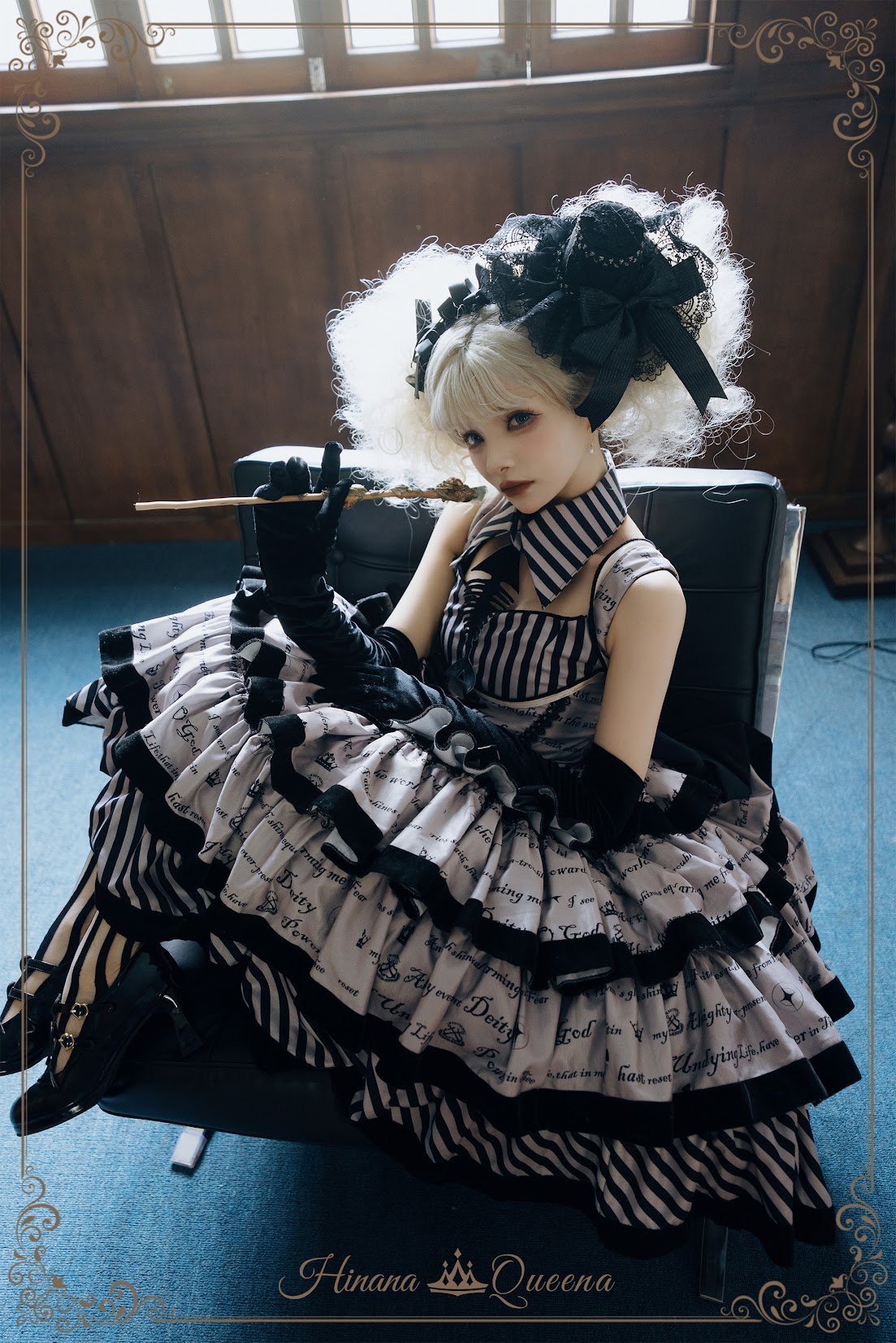 HinanaQueena / 暮夜 リテラリー・ロリィタドレス セット[LO1508