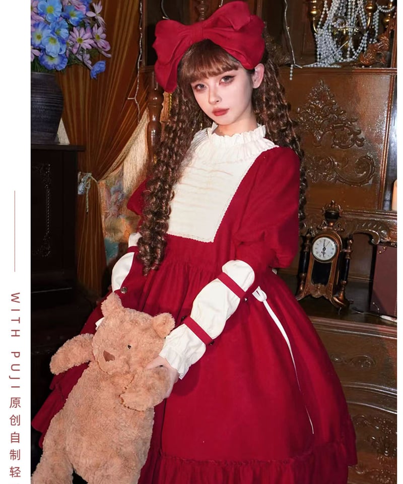 with PUJI Letter and Poetry / 祈りの人形 ロリィタドレス セッ