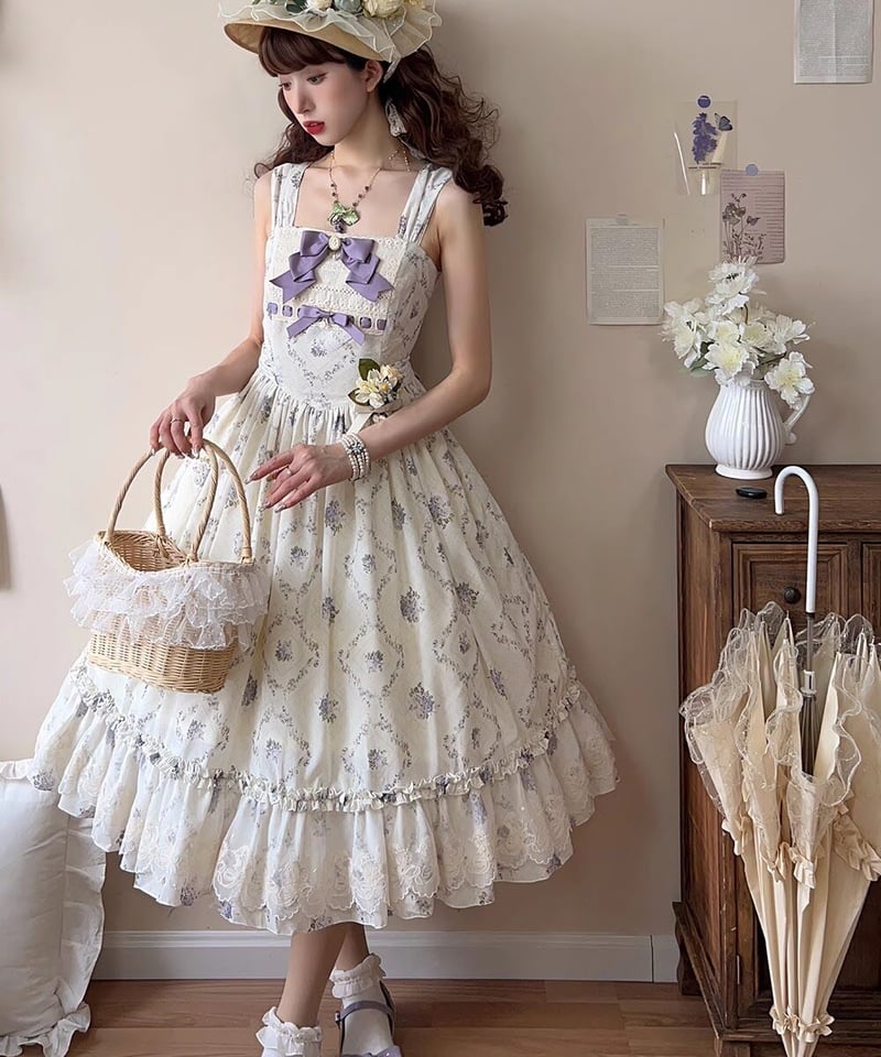 Miss Point 木香薔薇 2.0 花柄 ロング ロリィタドレス JSK [LO281]