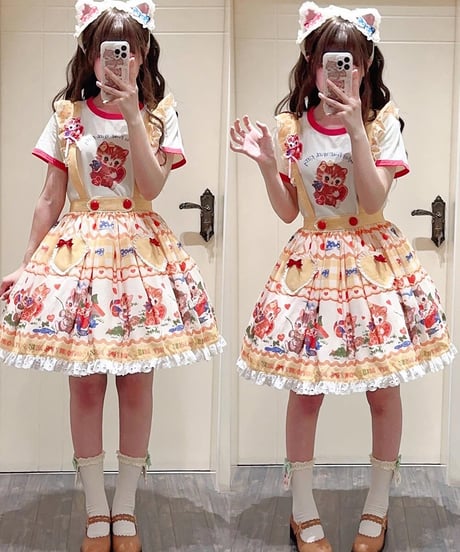Miss Point / with kitty  サスペンダーSK [LO805]