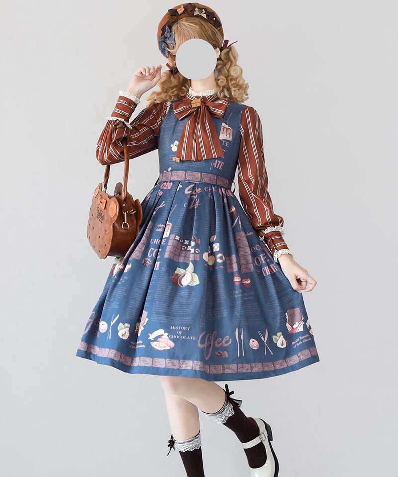 Miss Point チョコレートデイリー ロリィタ ストライプ ブラウス