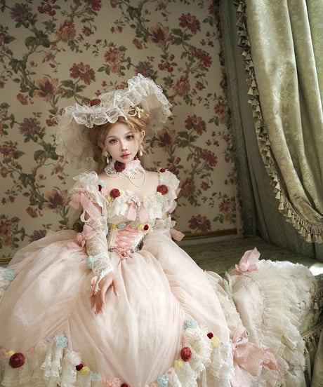 HinanaQueena / Tree Peony ロングドレス ウエディングドレス ワンピース 単品 [LO1115]